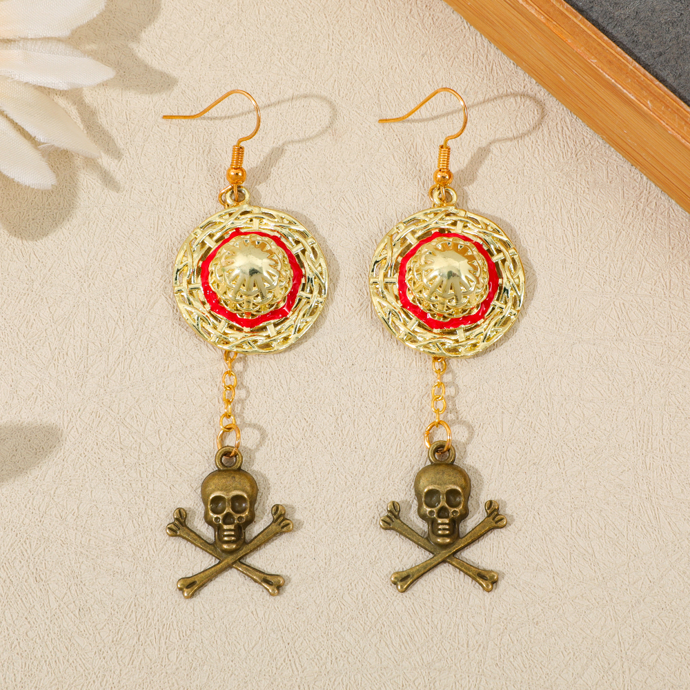 Women'S Accessories Jewelry - One Piece Luffy Anime Skull Dangle