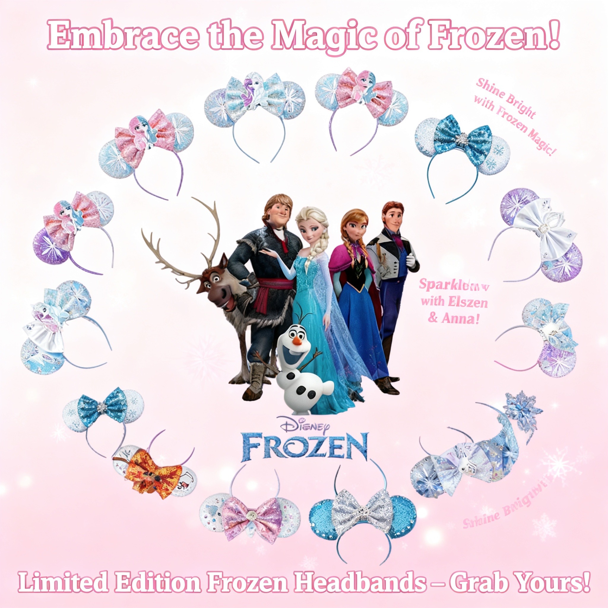 Women'S Formal Accessories - Disney Frozen Elsa Princess Anna Snowflake