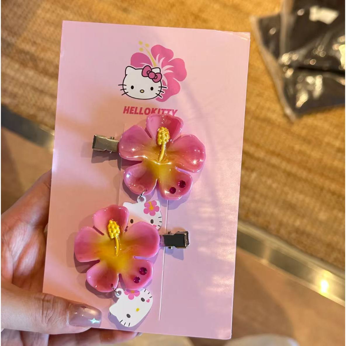Women'S Formal Accessories - Kawaii Sanrio Hello Kitty Flower Hair