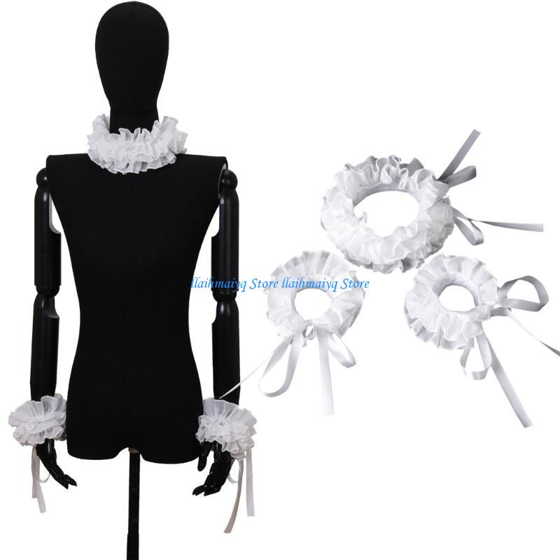 Women'S Victorian Accessories - 573B Victorian Clowns Choker Neck Ruff