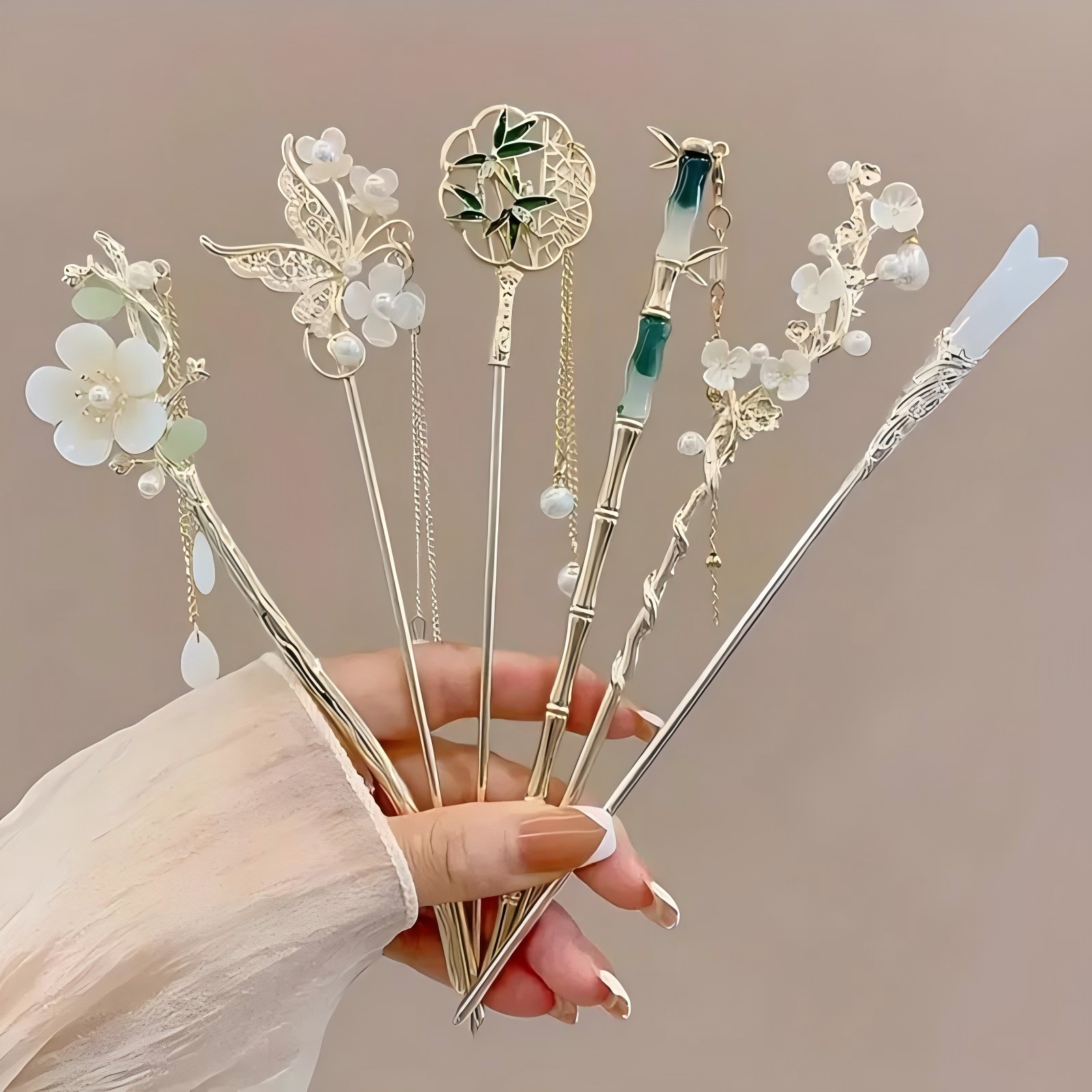 Women'S Accessories Designer - 1/6pcs Elegant Chinese Style Tassel Hair