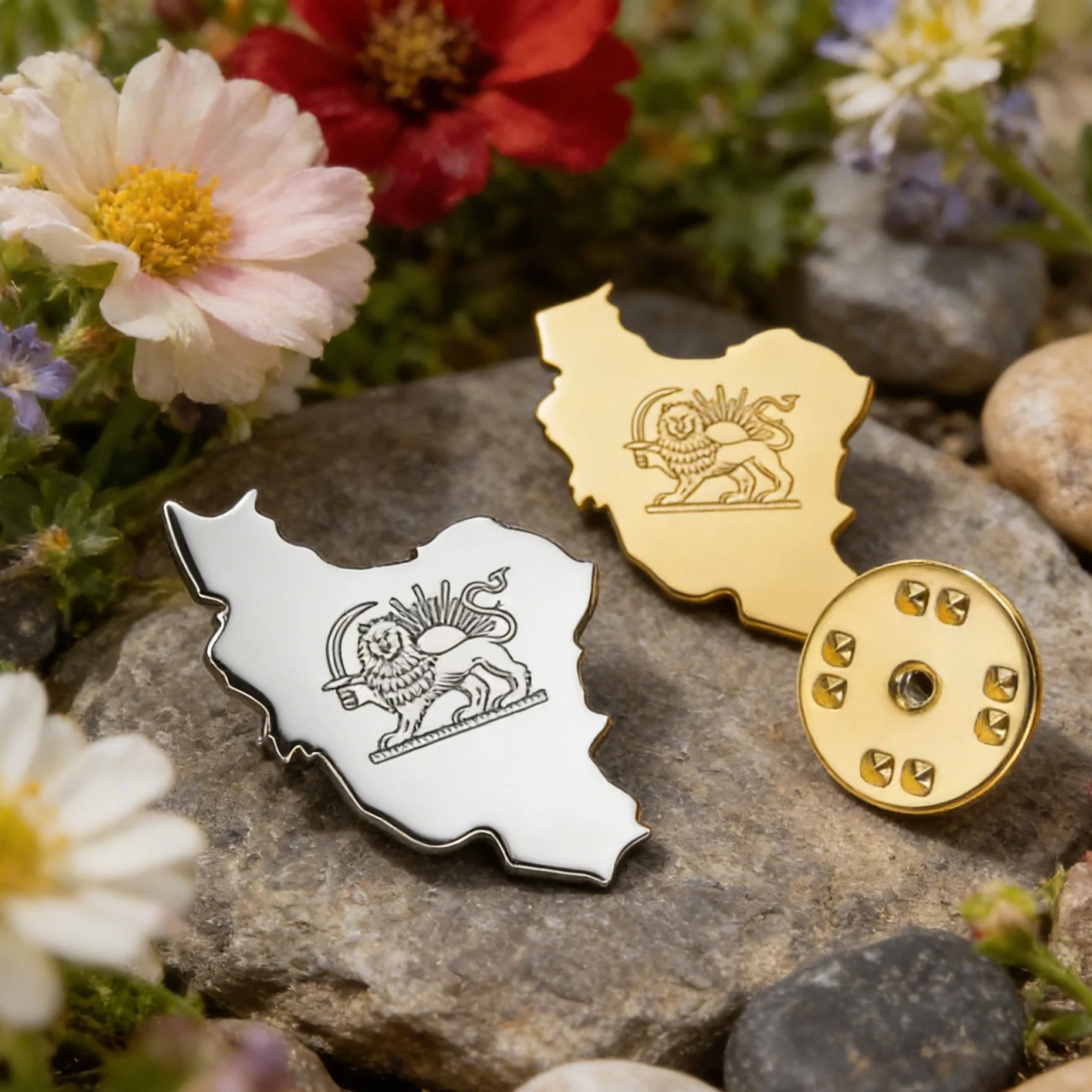 Lucktune Iran Pin Brooch Stain - Brooch Pin Gold recensione e prezzo