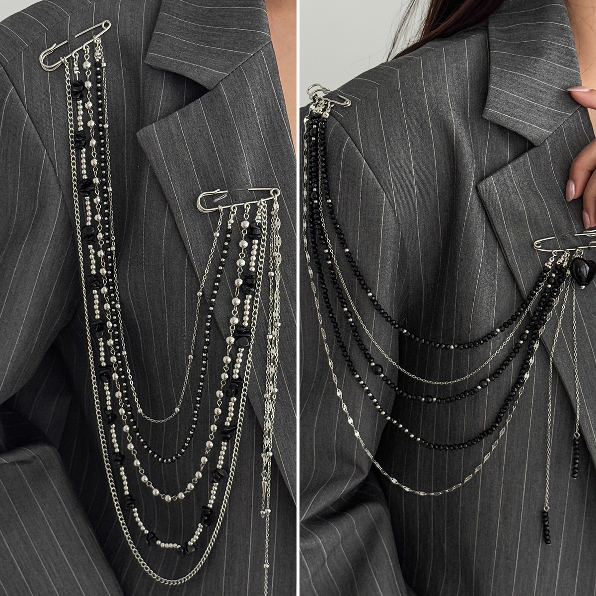 Punk Hip Hop Long Crystal Broo - Women'S Accessories Jewelry recensione e prezzo