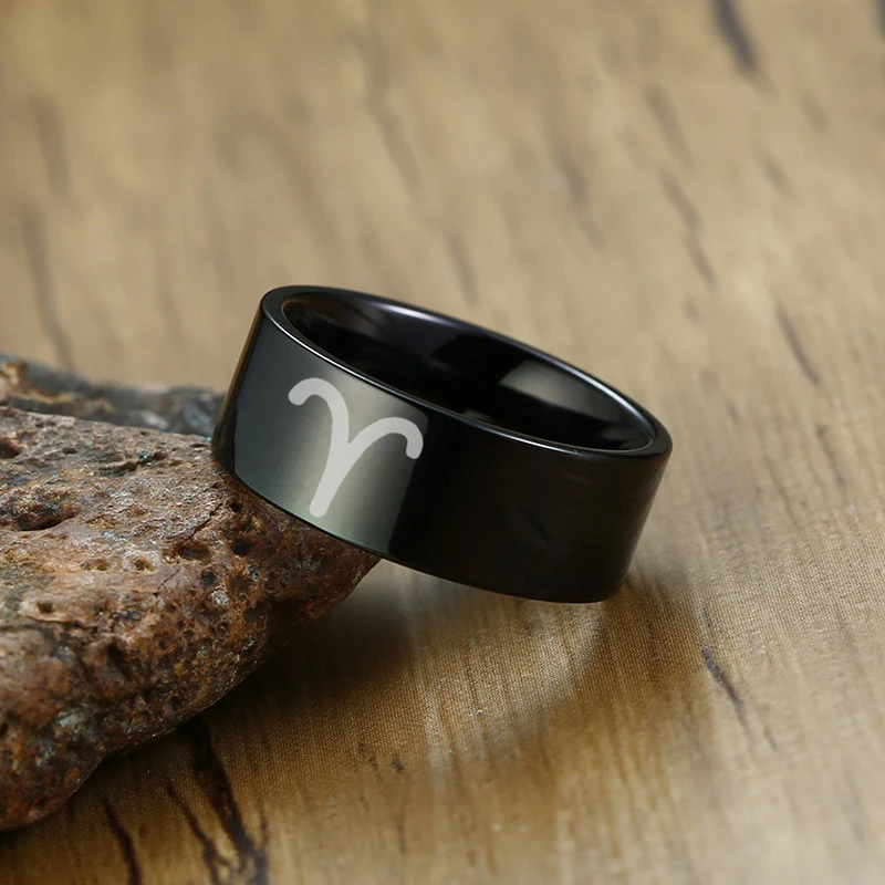 12 Zodiac Sign Rings Stainless - Women Accessories Name In English recensione e prezzo