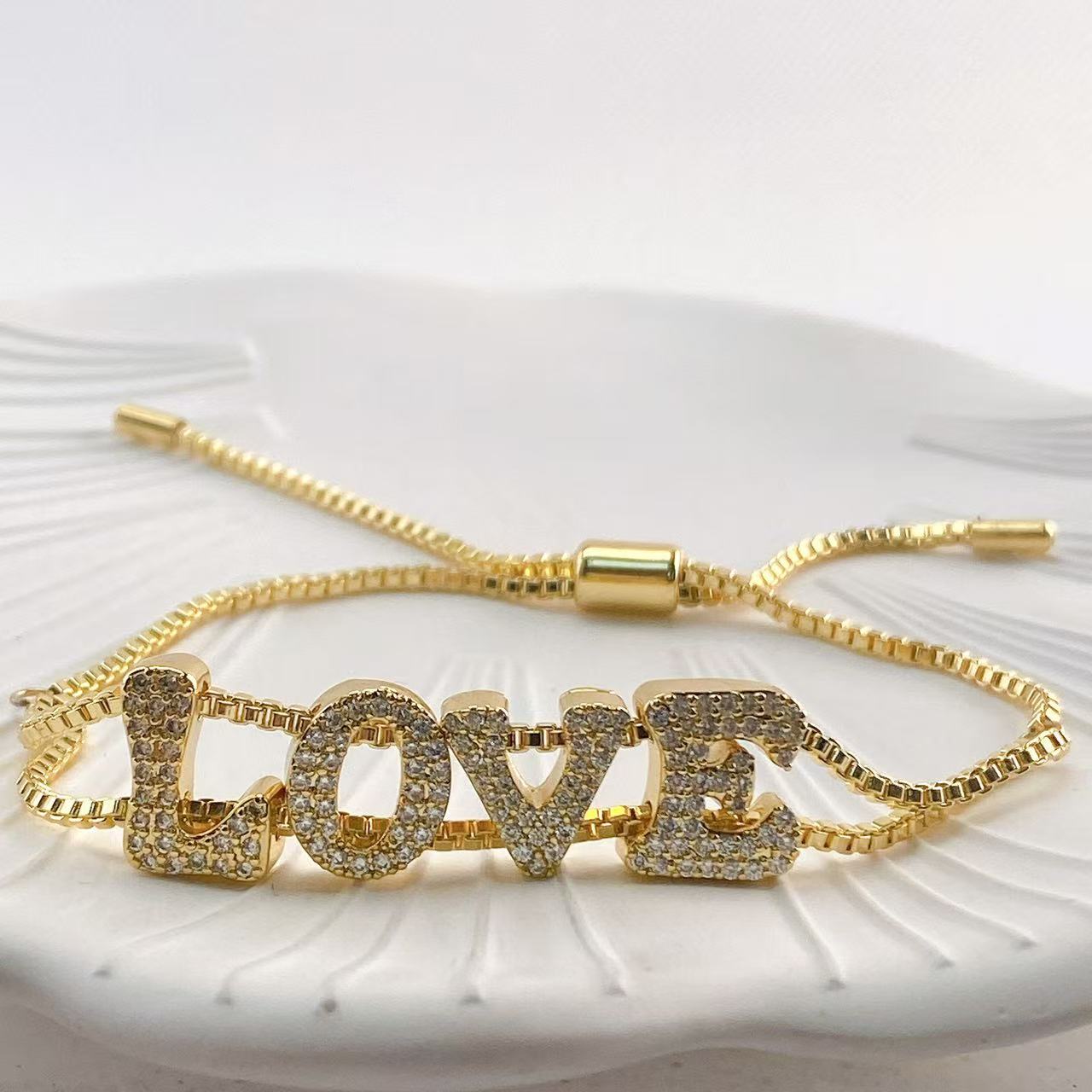 Fashionable gold DIY name brac - Women Accessories Name In English recensione e prezzo