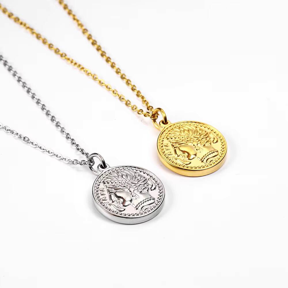 Women Delicate Gold Plated Eli - Coin Necklace Delicate recensione e prezzo