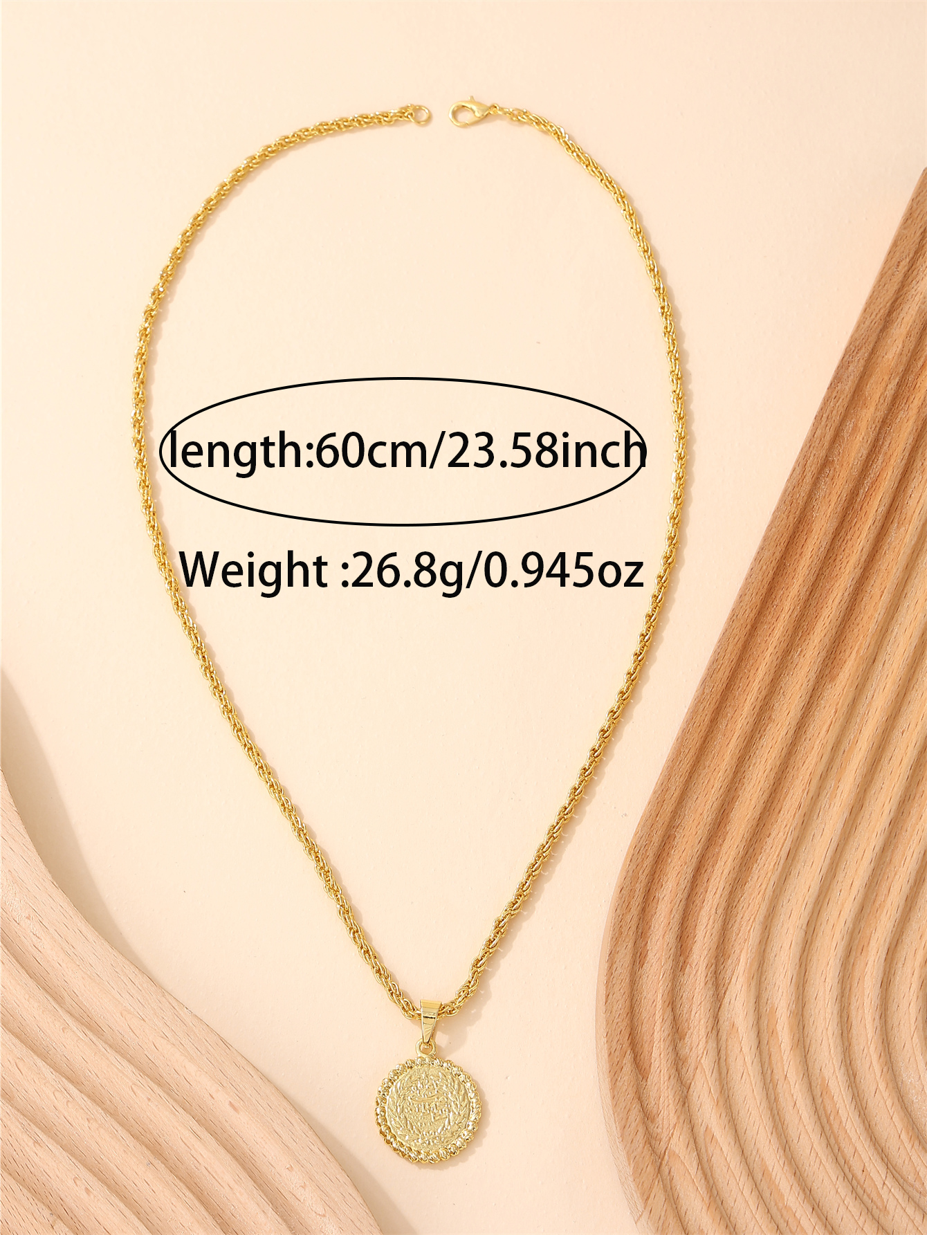 Delicate Minimalist 18K Gold-P - Coin Necklace Delicate recensione e prezzo