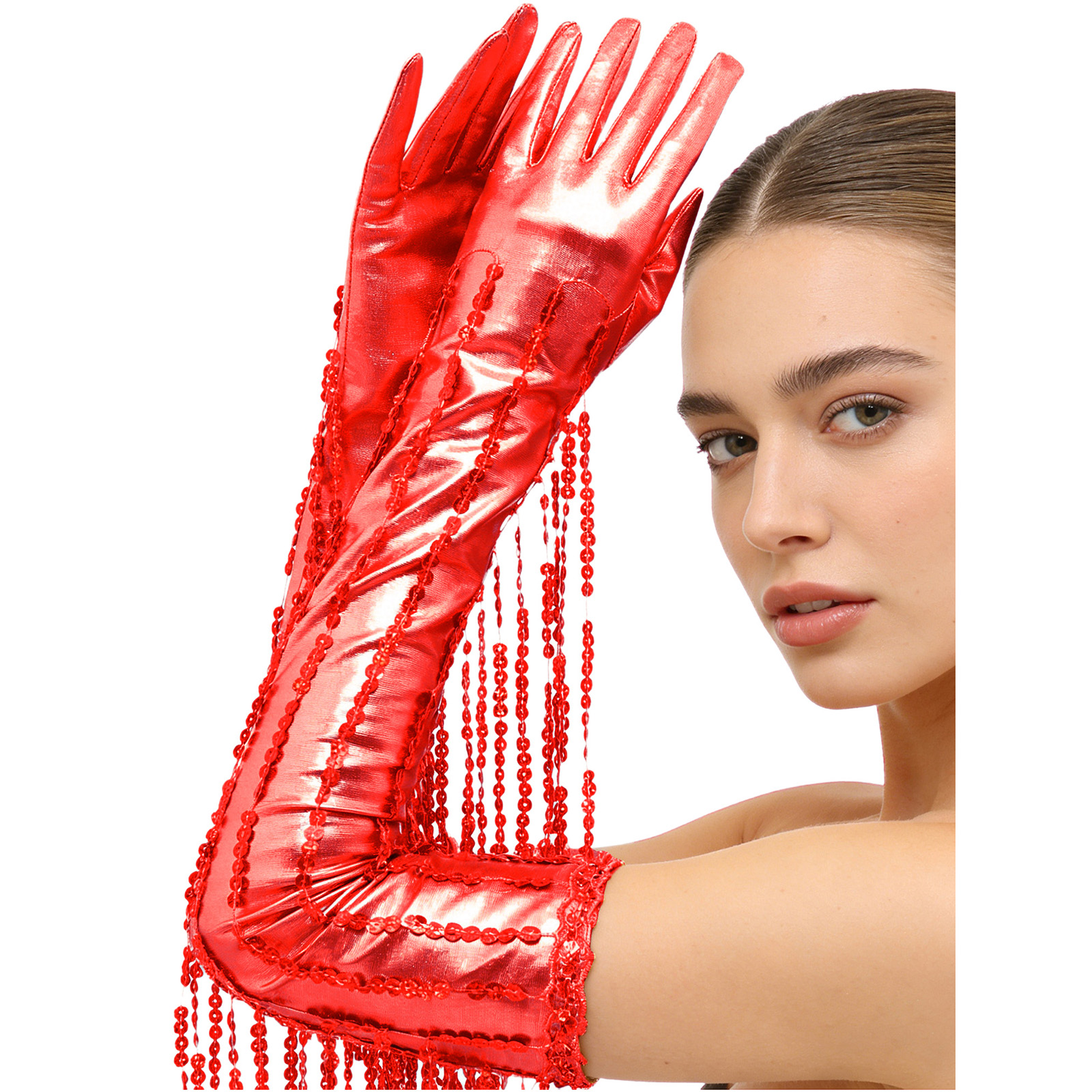 Womens Dazzling Sequin Fringe  - Women'S Accessories In The 1920S recensione e prezzo