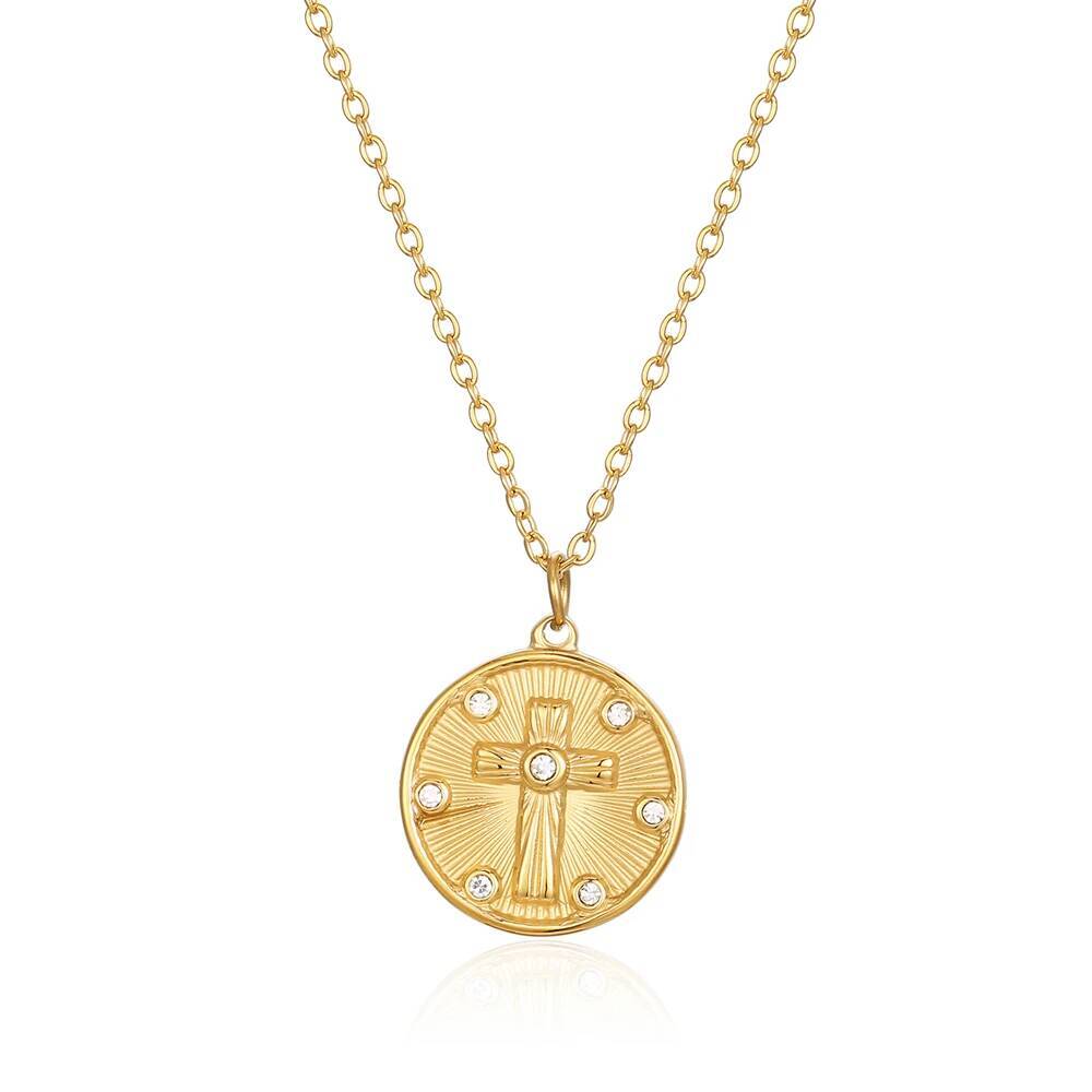 Women Delicate Round Coin Zirc - Coin Necklace Delicate recensione e prezzo