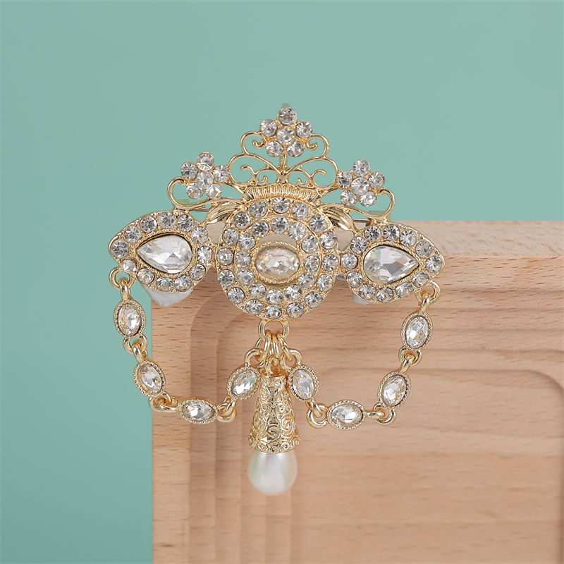 Bridal Brooch Jewelry Floral D - Brooch Pin Gold recensione e prezzo