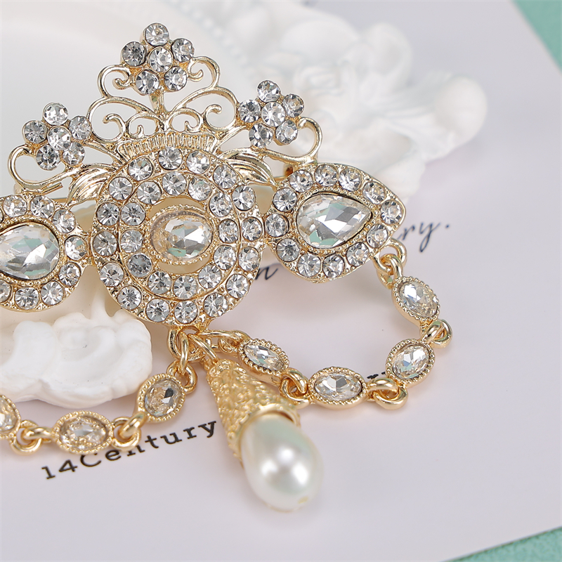 Bridal Brooch Jewelry Floral D - Brooch Pin Gold recensione e prezzo