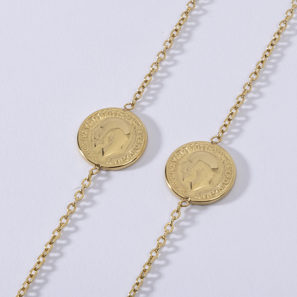 LUIZADA Stainless Steel Fashio - Coin Necklace Delicate recensione e prezzo