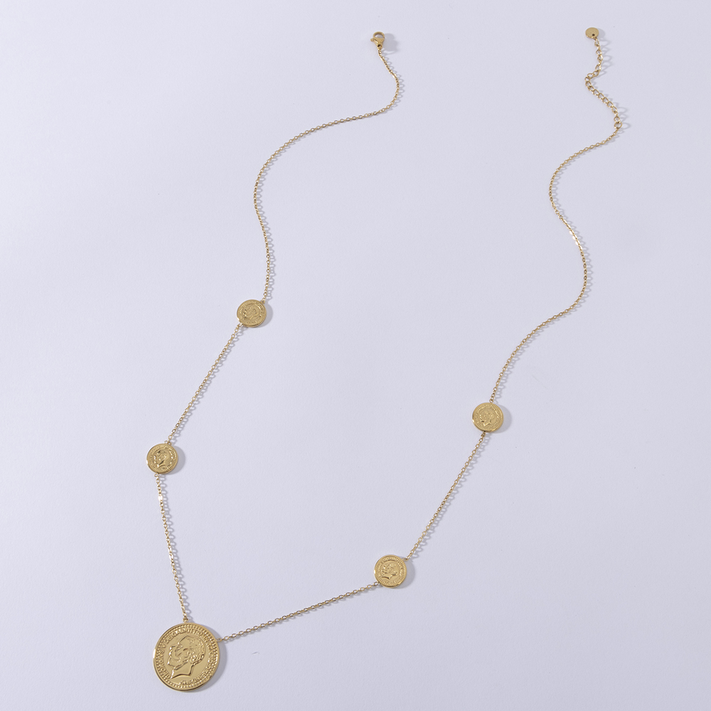 LUIZADA Stainless Steel Fashio - Coin Necklace Delicate recensione e prezzo