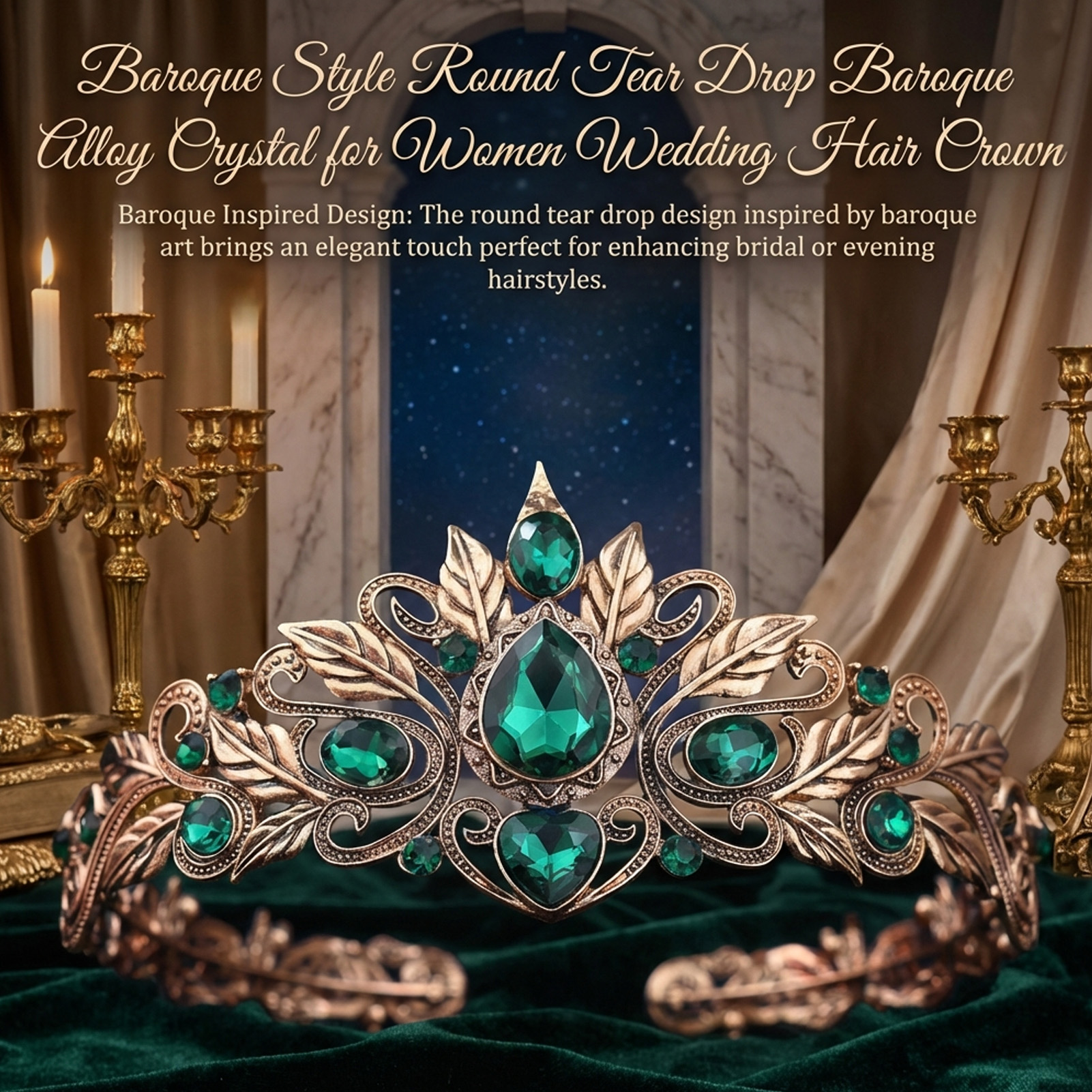 Baroque Style Round Tear Drop  - Women'S Hair Accessories Wedding recensione e prezzo