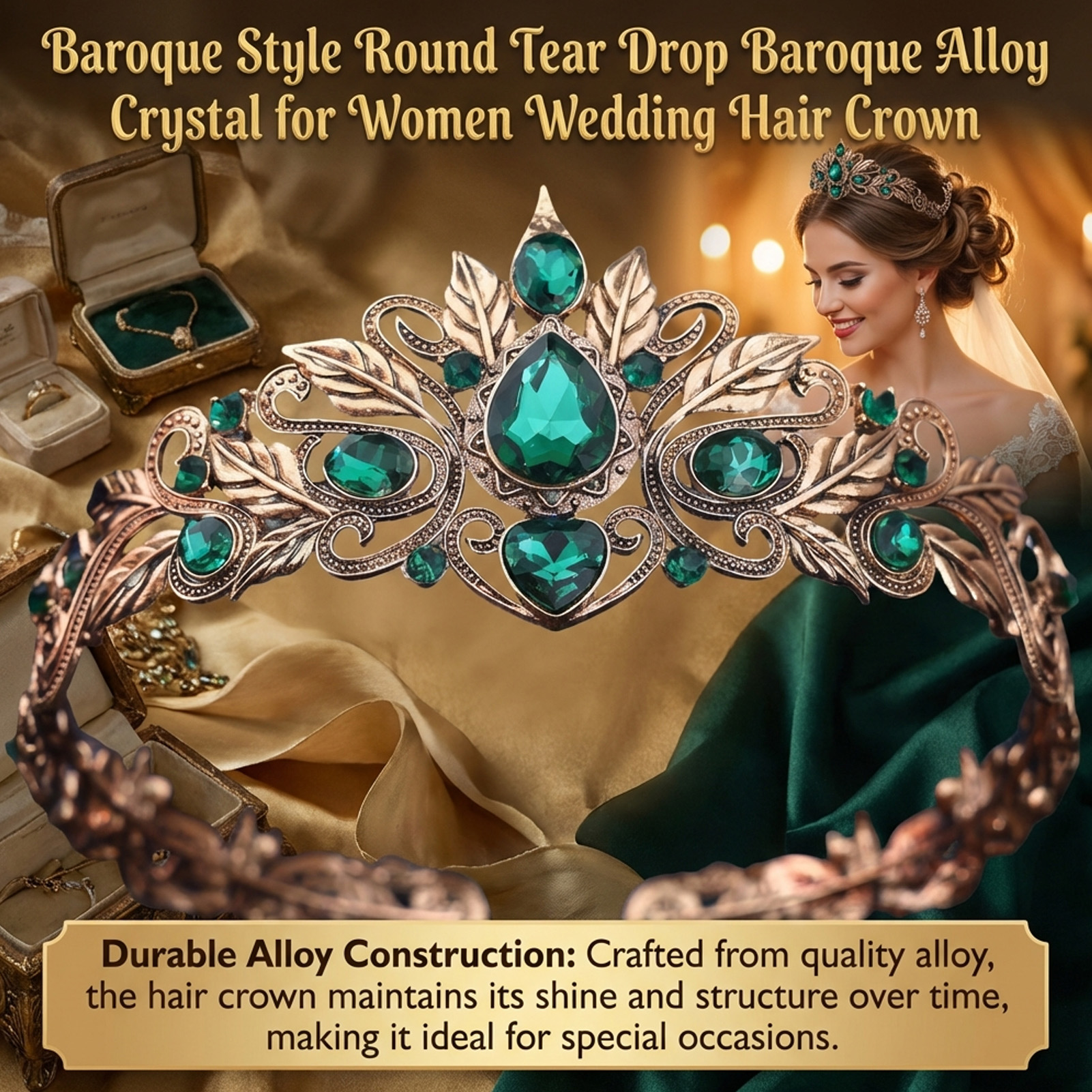Baroque Style Round Tear Drop  - Women'S Hair Accessories Wedding recensione e prezzo