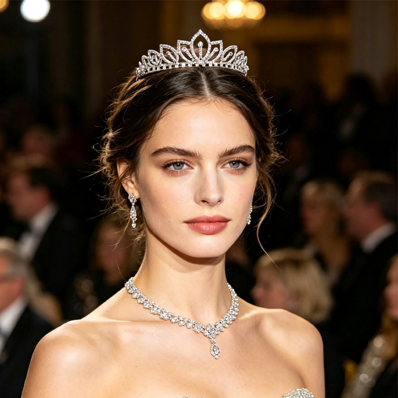 Silver Color Sparkling Rhinest - Women'S Hair Accessories Wedding recensione e prezzo