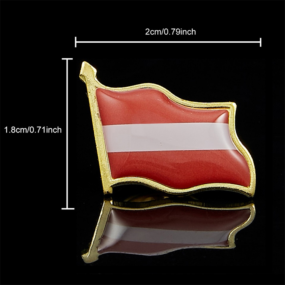 Austria Waving National Epoxy  - Brooch Pin Gold recensione e prezzo