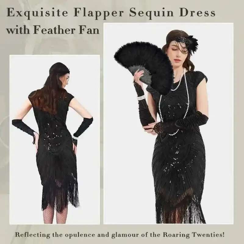 1920s Dresses for Women Sequin - Women'S Accessories In The 1920S recensione e prezzo
