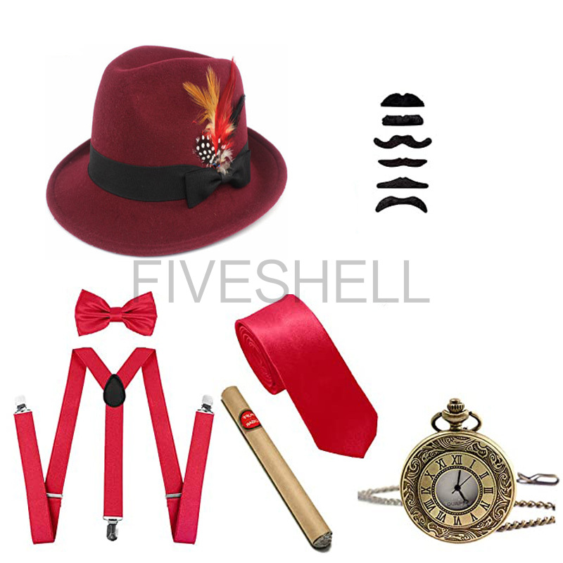 Mens 1920s Gatsby Gangster Cos - Women'S Accessories In The 1920S recensione e prezzo