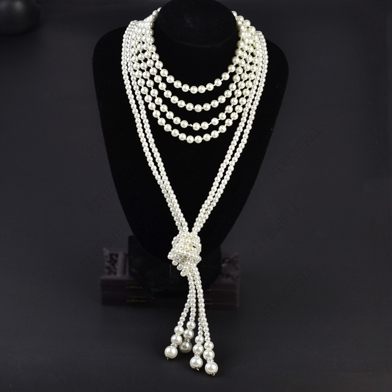 1920s Pearls Necklace Fashion  - Women'S Accessories In The 1920S recensione e prezzo