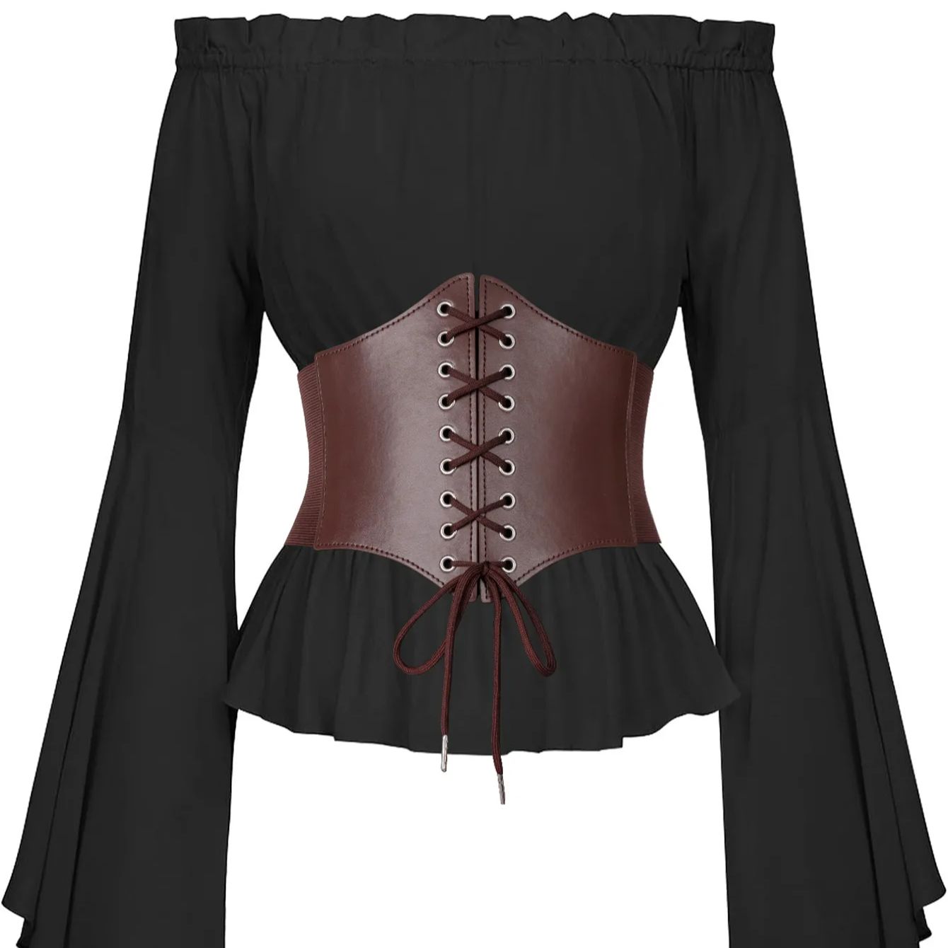 Medieval Waist Belt Brown Elas - Women'S Viking Accessories recensione e prezzo