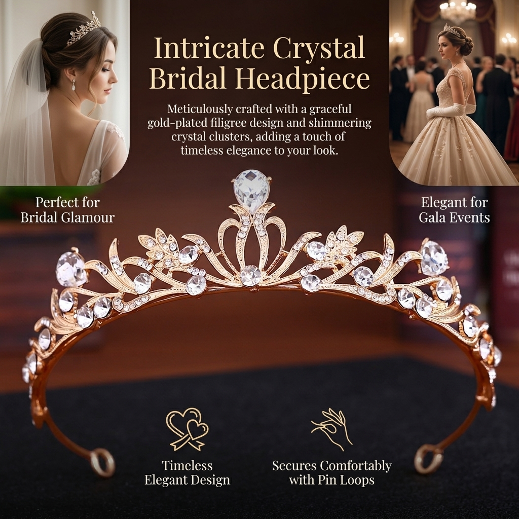 Crystal Wedding Tiaras And Cro - Women'S Hair Accessories Wedding recensione e prezzo