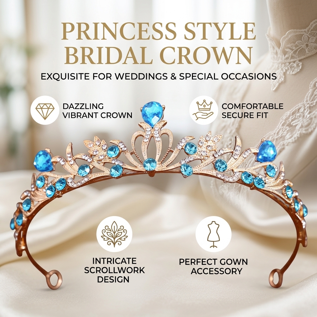 Crystal Wedding Tiaras And Cro - Women'S Hair Accessories Wedding recensione e prezzo