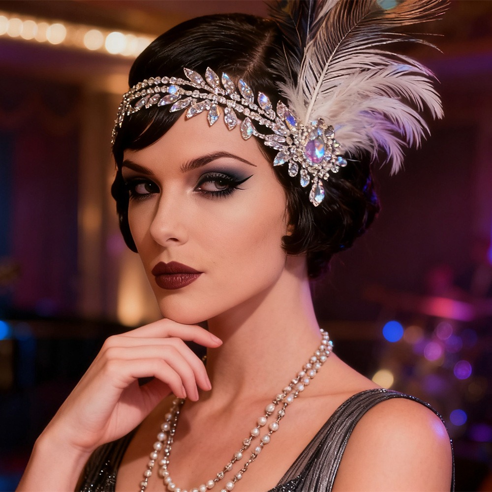Retro Vintage Feather Headband - Women'S Accessories In The 1920S recensione e prezzo