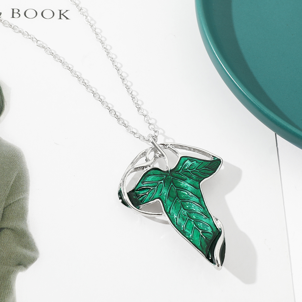 Vintage Green Leaf Pendant Nec - Women'S Accessories Jewelry recensione e prezzo
