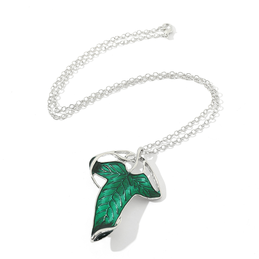 Vintage Green Leaf Pendant Nec - Women'S Accessories Jewelry recensione e prezzo