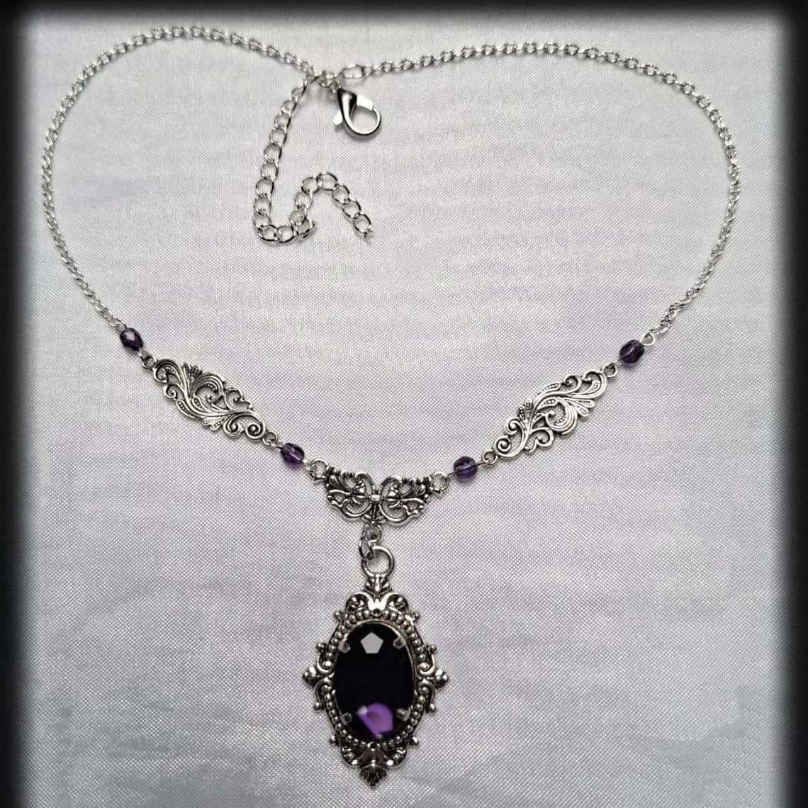Purple Magic Water Drop Neckla - Women'S Victorian Accessories recensione e prezzo