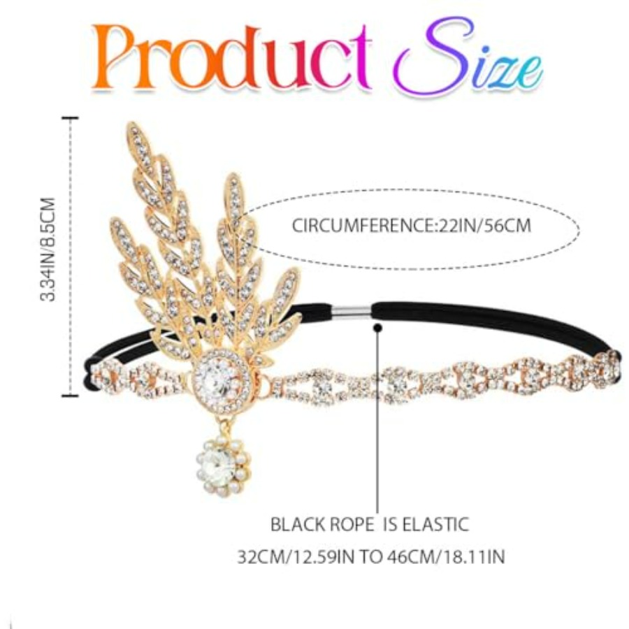 1920s Flapper Headpiece Rhines - Women'S Accessories In The 1920S recensione e prezzo