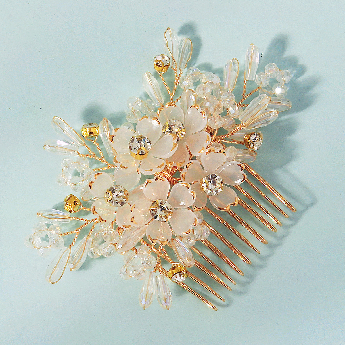 Hair Comb Crystal Flower Beade - Women'S Hair Accessories Wedding recensione e prezzo
