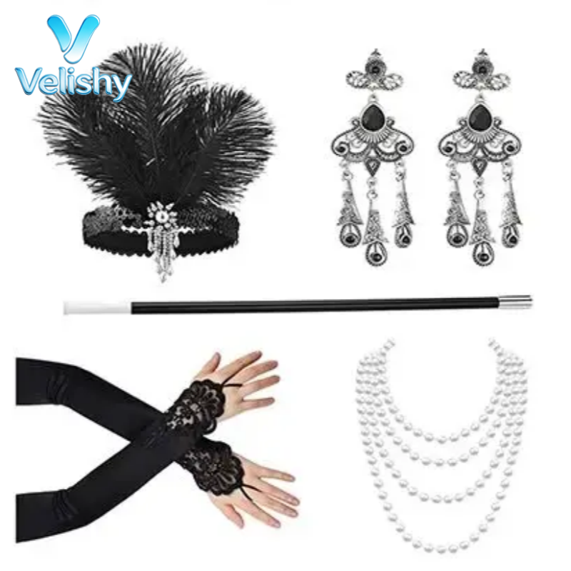 Women 1920s Flapper Feather He - Women'S Accessories In The 1920S recensione e prezzo