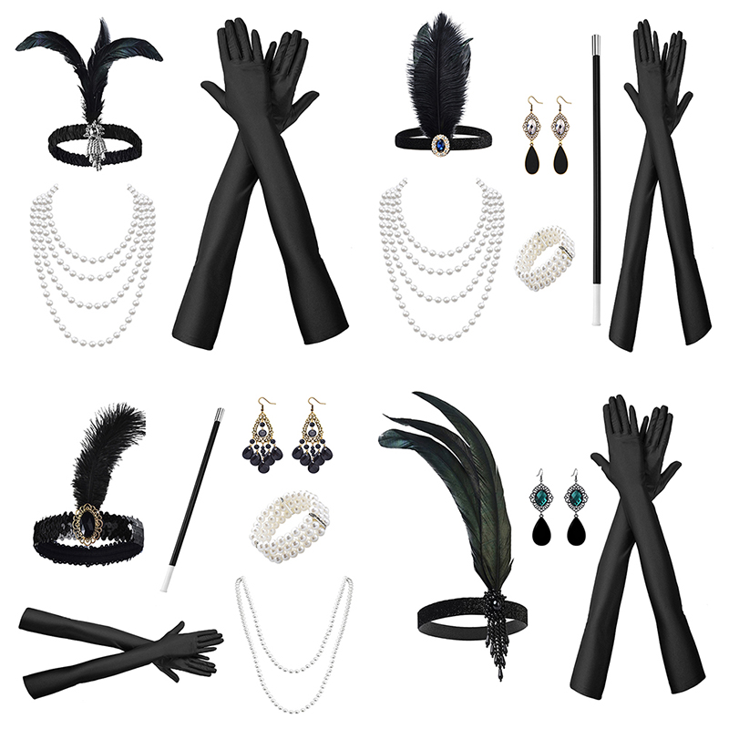 Women 1920s Flapper Feather He - Women'S Accessories In The 1920S recensione e prezzo