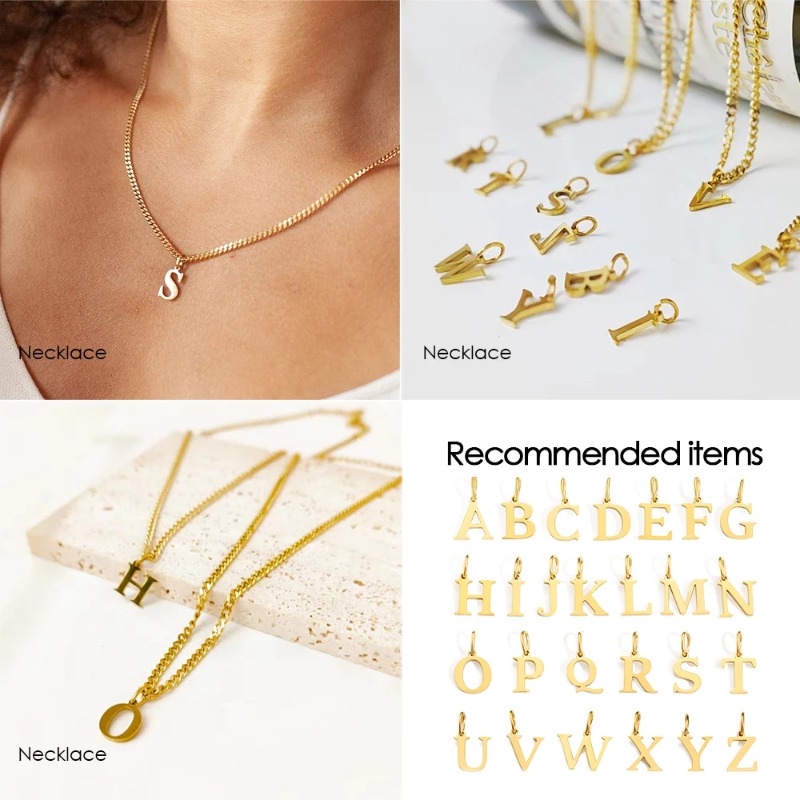 DIY Cut English Alphabet Neckl - Women Accessories Name In English recensione e prezzo