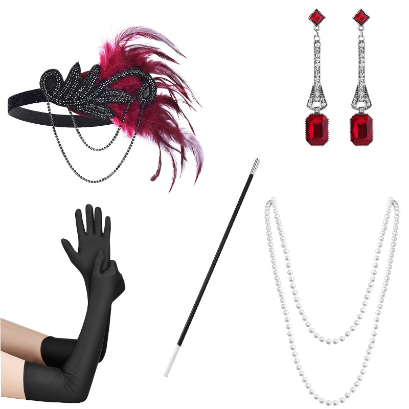 5pcs 1920s Dressed Up Ball Wea - Women'S Accessories In The 1920S recensione e prezzo