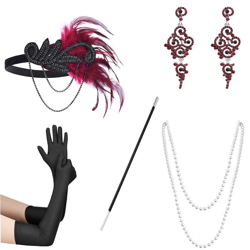 5pcs 1920s Dressed Up Ball Wea - Women'S Accessories In The 1920S recensione e prezzo