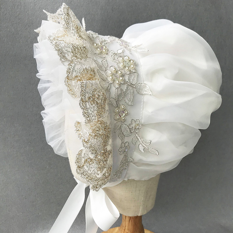 Victorian Bonnet Ruffles Villa - Women'S Victorian Accessories recensione e prezzo