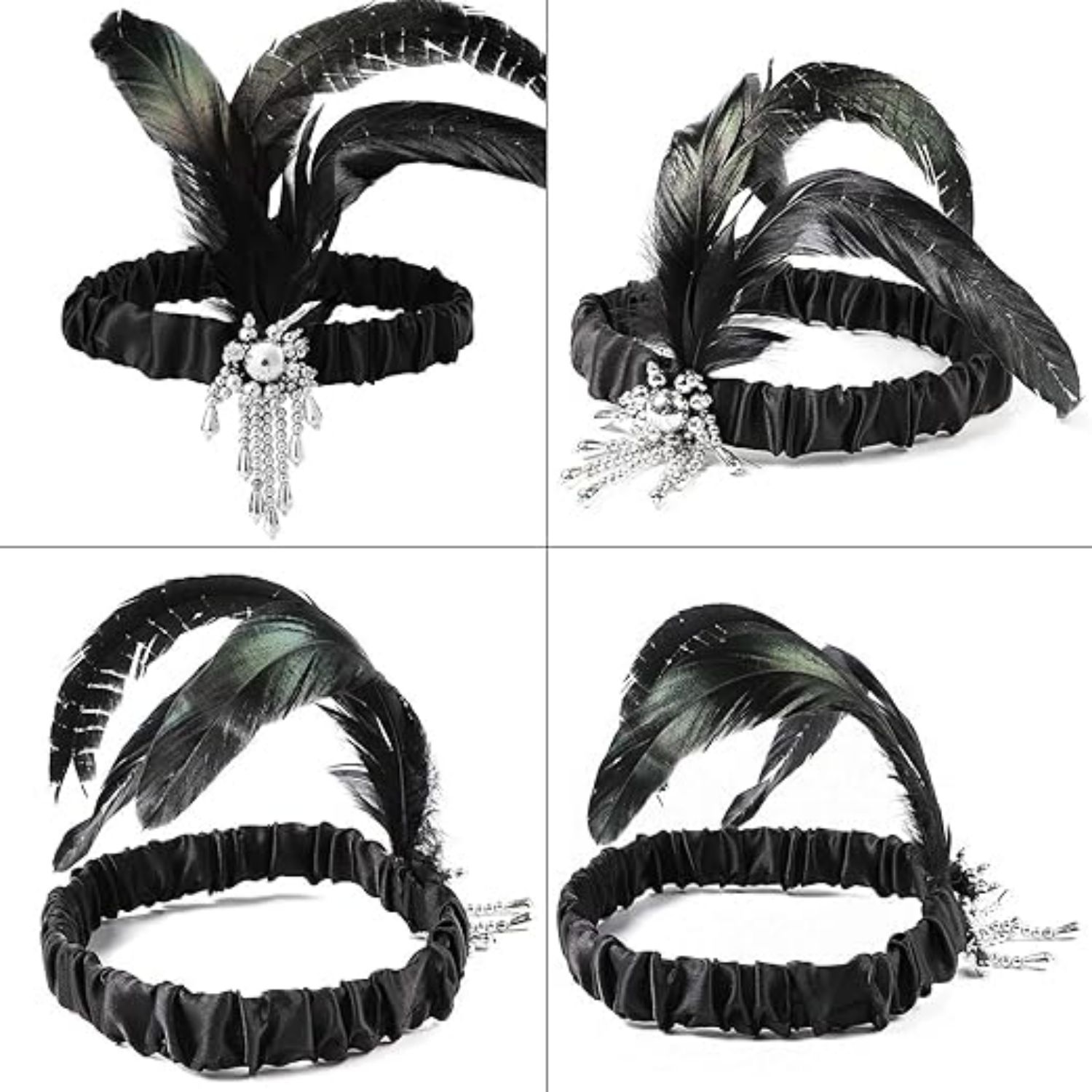 6Pcs 1920s Feather Headband fo - Women'S Accessories In The 1920S recensione e prezzo