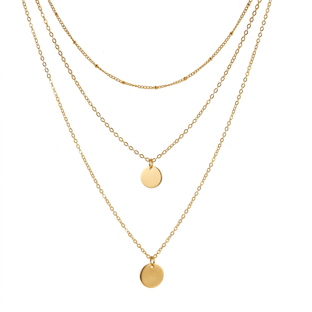 14K Gold Plated Delicate Layer - Coin Necklace Delicate recensione e prezzo