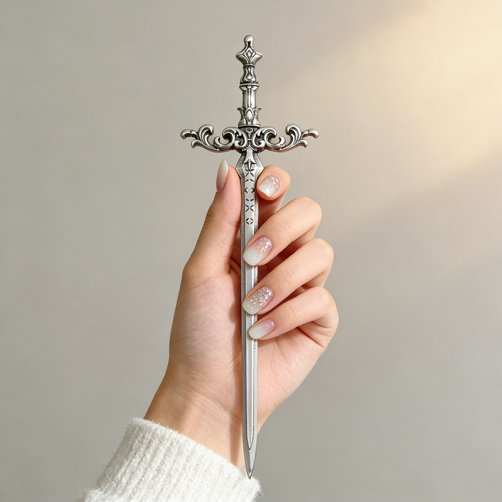 1pc Silver-Tone Sword Hair Sti - Women'S Accessories Designer recensione e prezzo