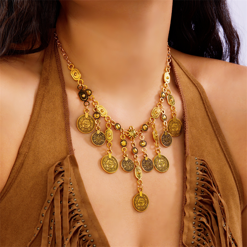 Romantic Metal Floral Locket N - Coin Necklace Delicate recensione e prezzo