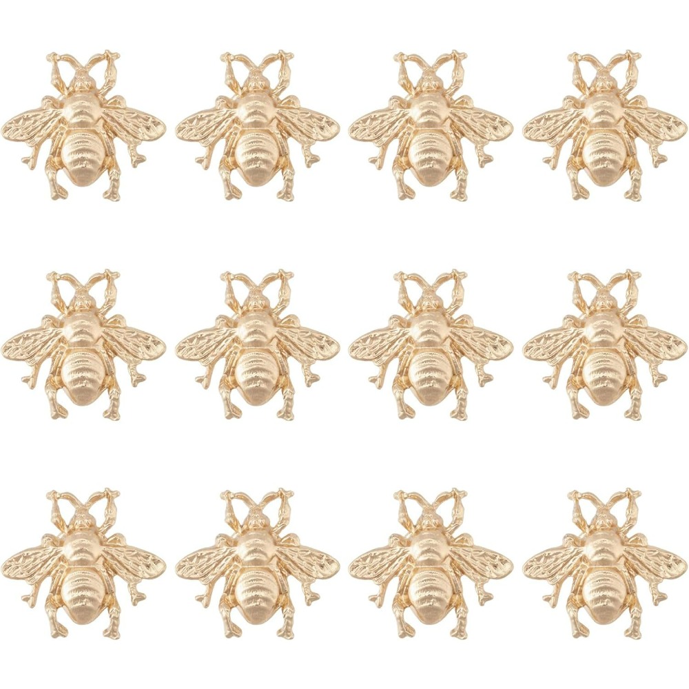12PCS Honeybee Brooch Pin Gold - Brooch Pin Gold recensione e prezzo