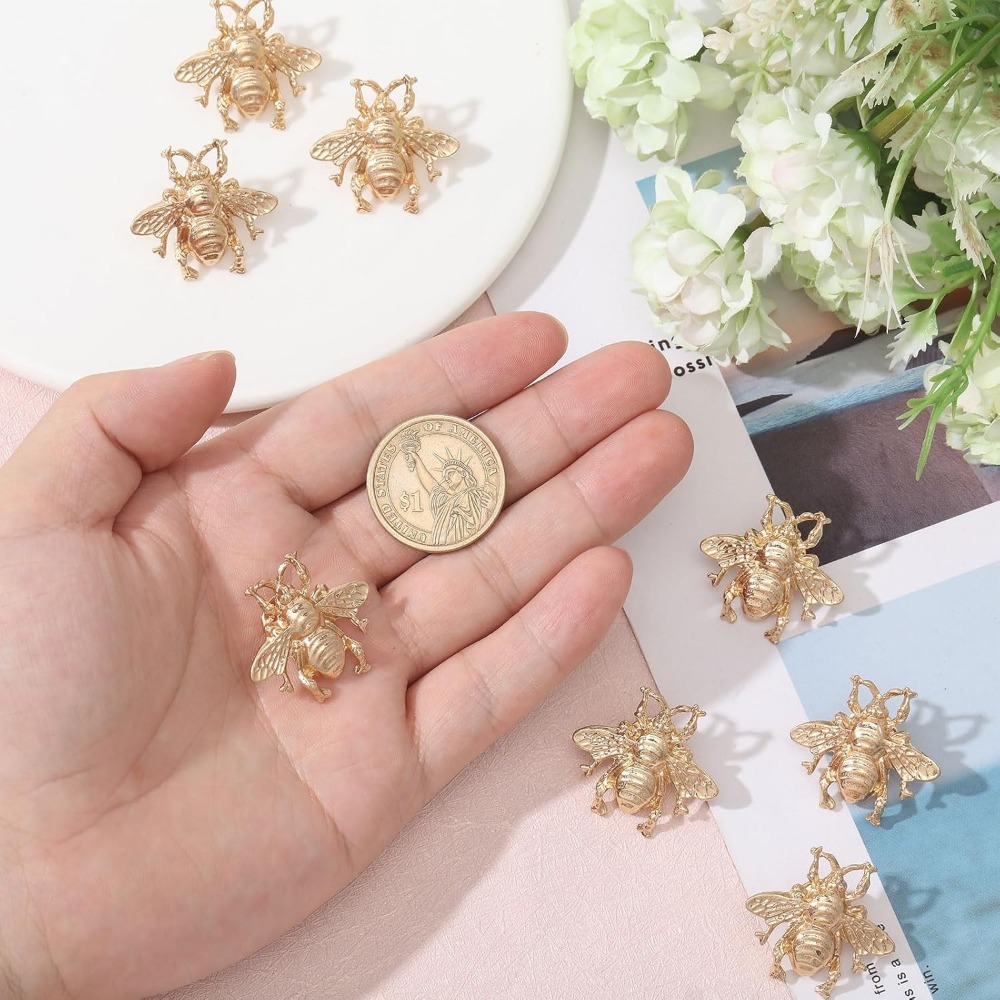 12PCS Honeybee Brooch Pin Gold - Brooch Pin Gold recensione e prezzo