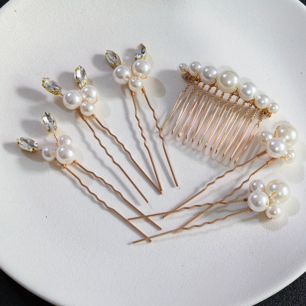Pearl Crystal Hair Pins Comb S - Women'S Hair Accessories Wedding recensione e prezzo