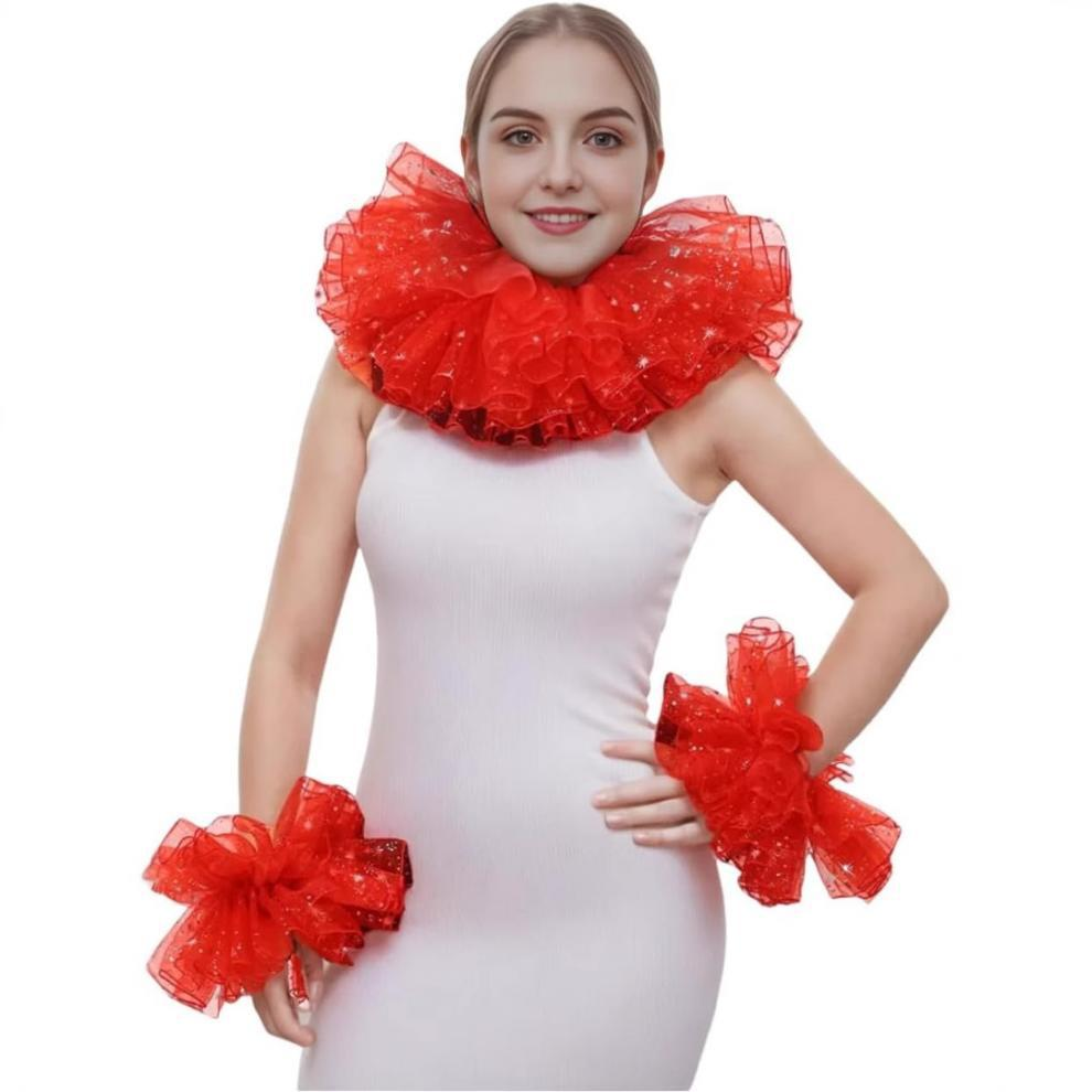 Jester Ruffled Collar Neck Ruf - Women'S Victorian Accessories recensione e prezzo