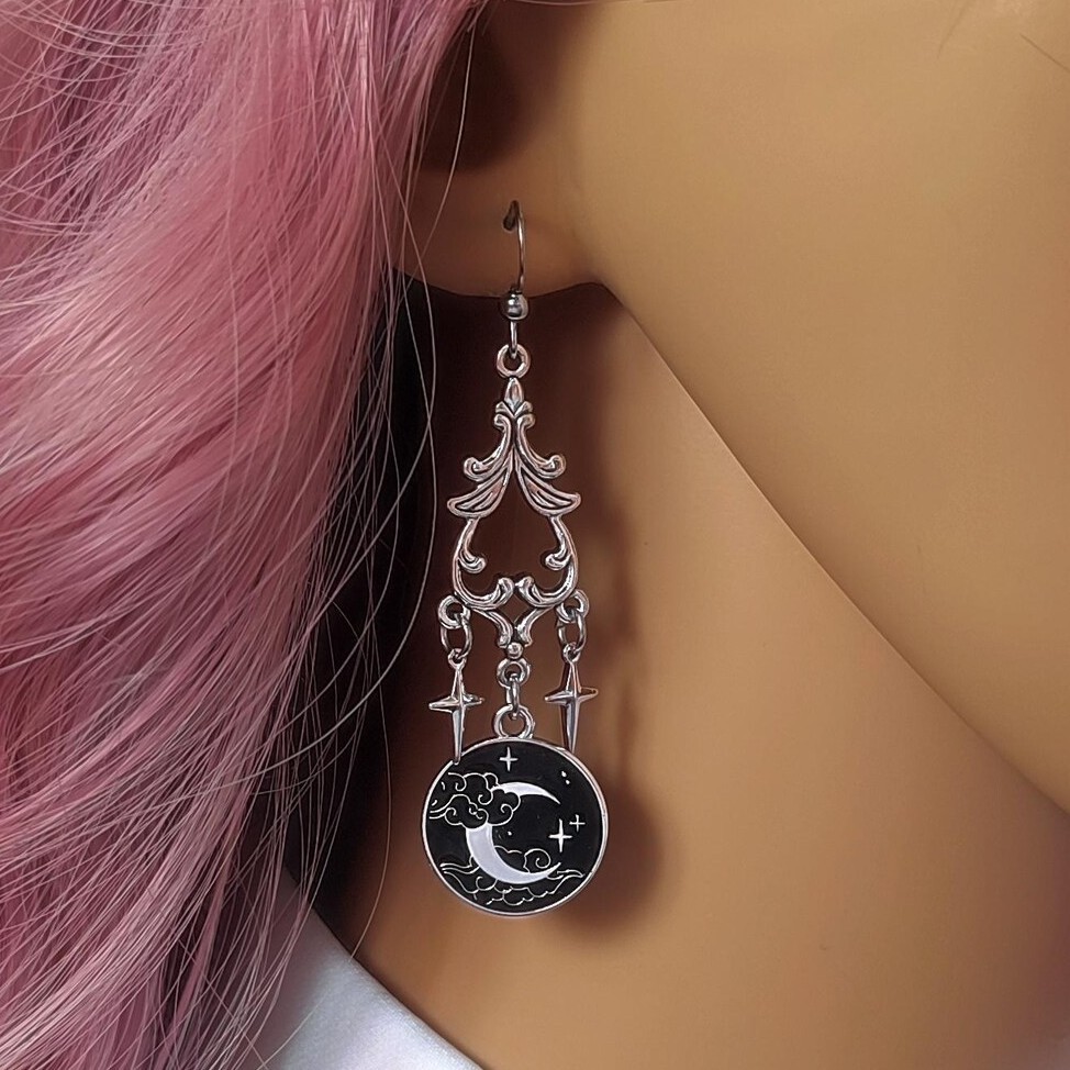 Moon Magic Earring,Gothic Jewe - Women'S Victorian Accessories recensione e prezzo