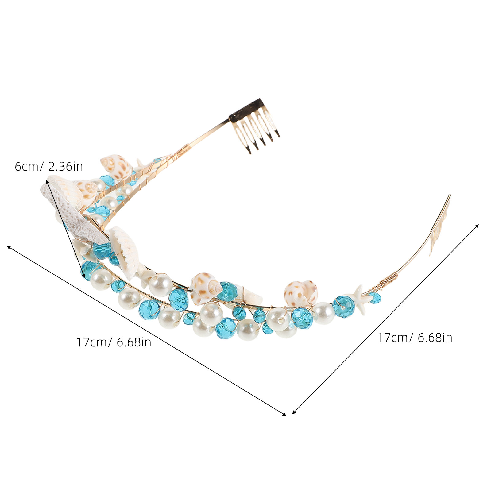Seashell Crown Bridal Headband - Women'S Hair Accessories Wedding recensione e prezzo