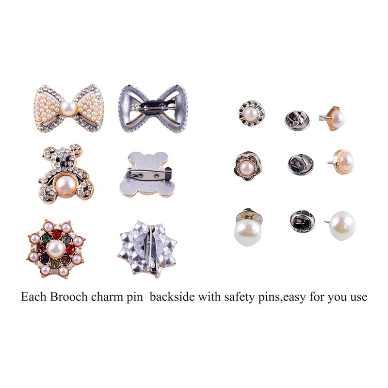 AEE2-55Pcs Junk Sock Charms Pi - Brooch Pin Gold recensione e prezzo